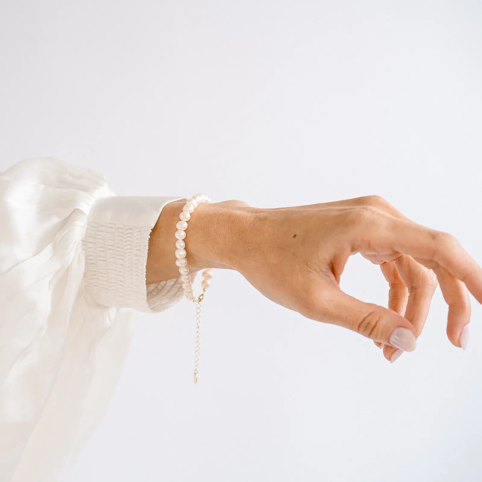 Brățară din argint cu perle naturale de cultură gold Raw Collection [2]