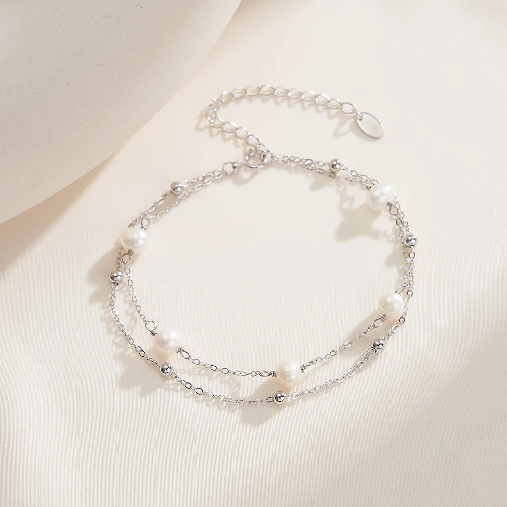 Brățară din Argint cu Perle Naturale de Cultură Layers Pearl Silver [2]