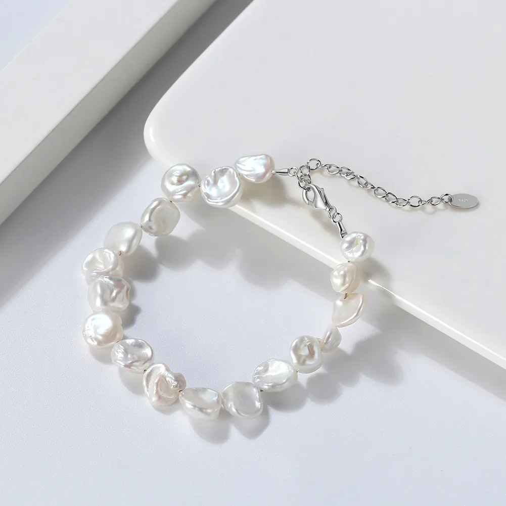 Brățară din Argint cu Perle Naturale de Cultură Pearl Silver Flow [2]