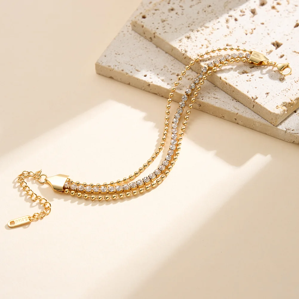 Brățară Statement cu Cristale Zirconiu Duo Auriu [2]