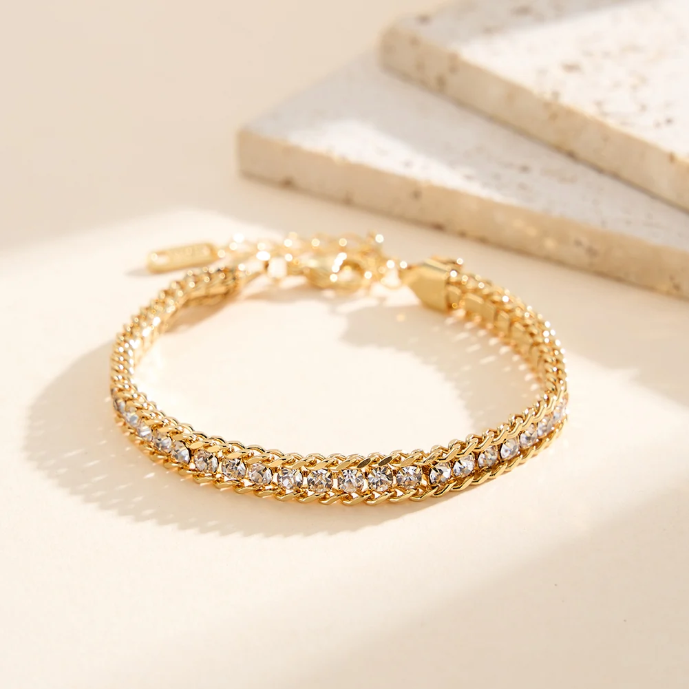 Brățară Statement cu Cristale Zirconiu Empire Auriu [2]