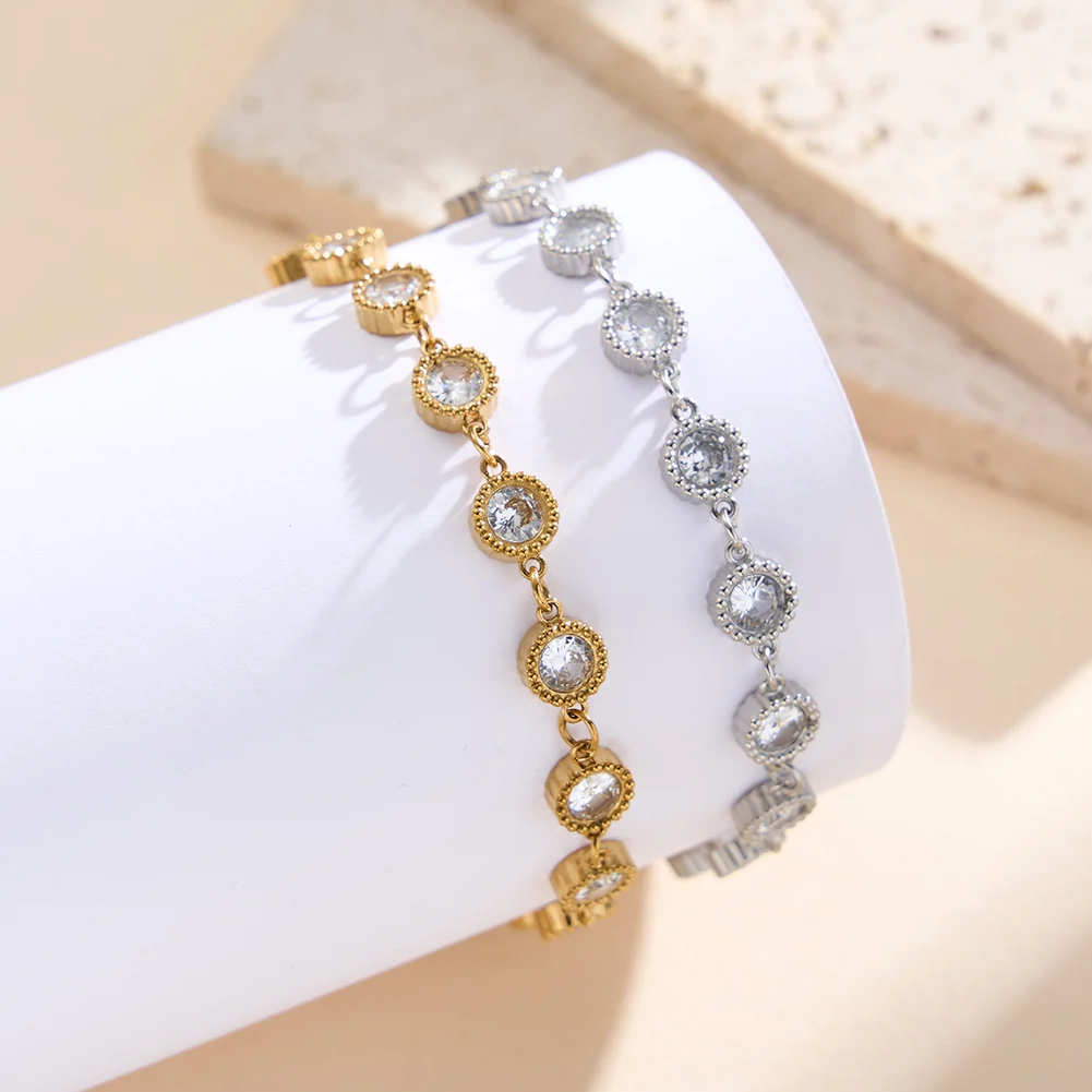 Brățară Statement cu Cristale Zirconiu Glow Auriu [3]