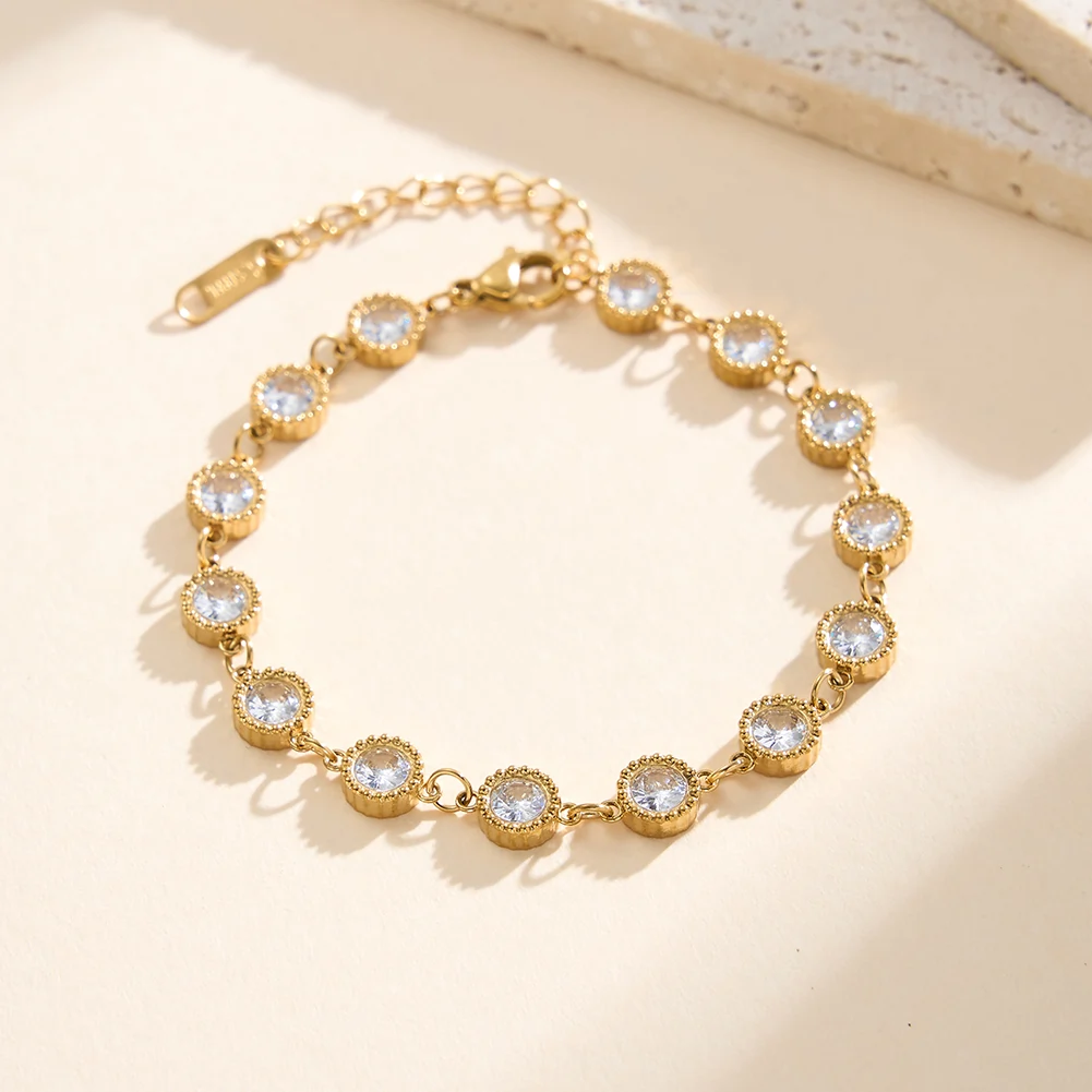 Brățară Statement cu Cristale Zirconiu Glow Auriu [2]