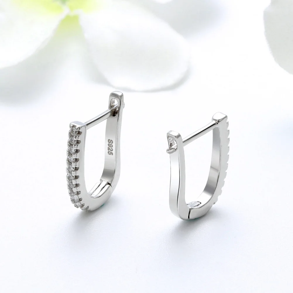 Cercei din Argint Crescent Crystal Silver [2]