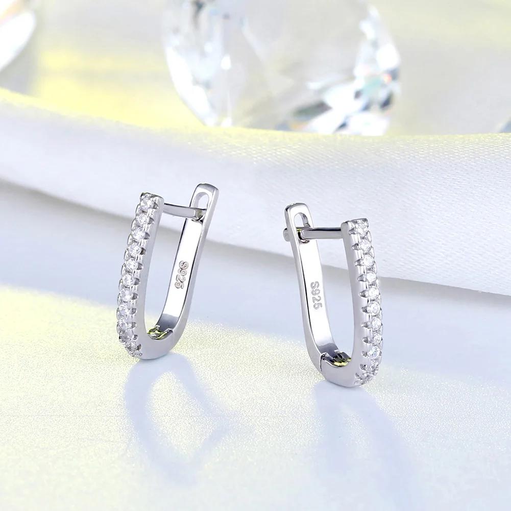 Cercei din Argint Crescent Crystal Silver [3]