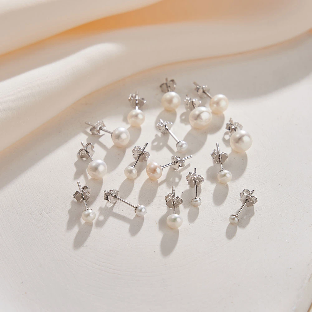 Cercei din Argint cu Perle Naturale de Cultură Luminous Silver [19]