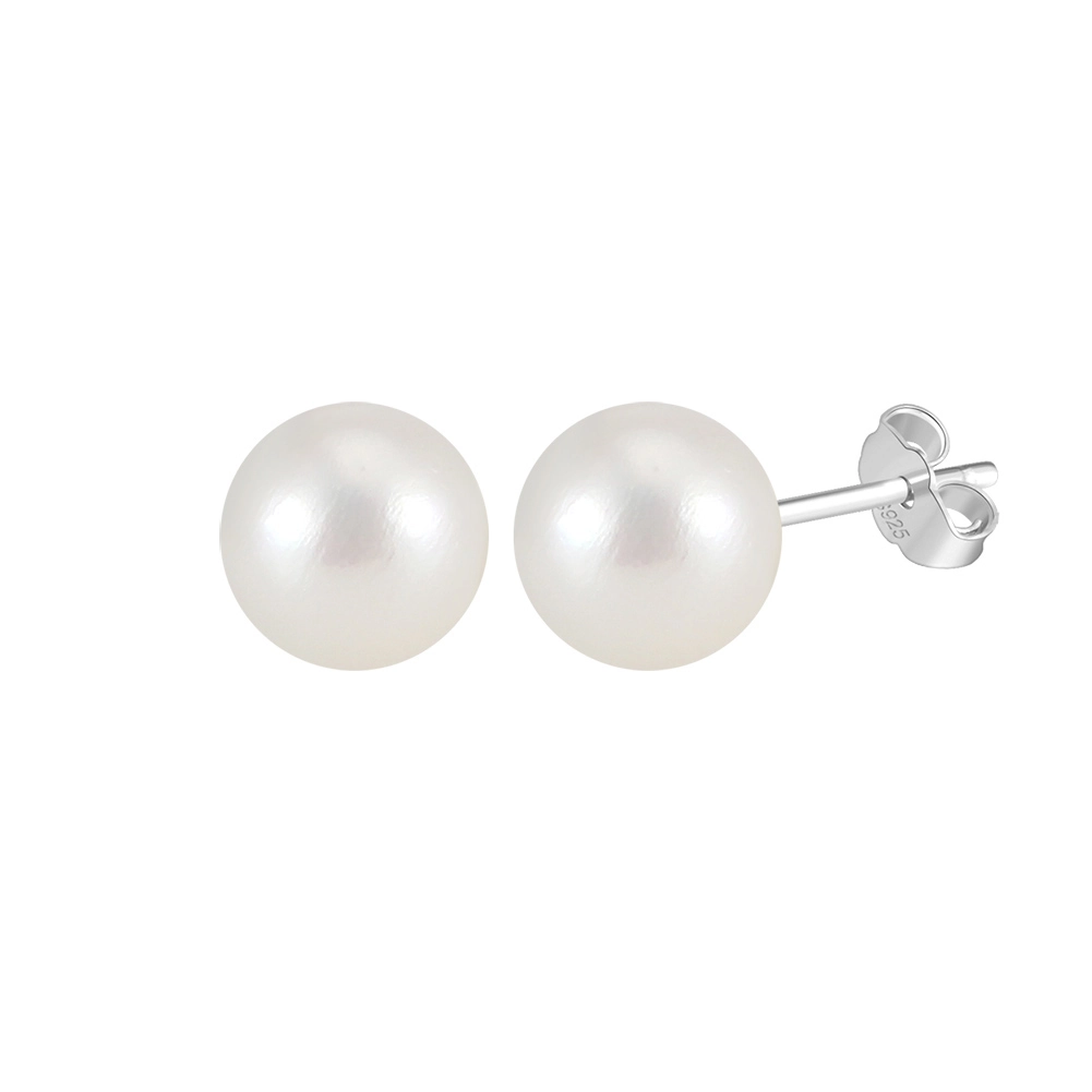 Cercei din Argint cu Perle Naturale de Cultură Sterling Silver [6]
