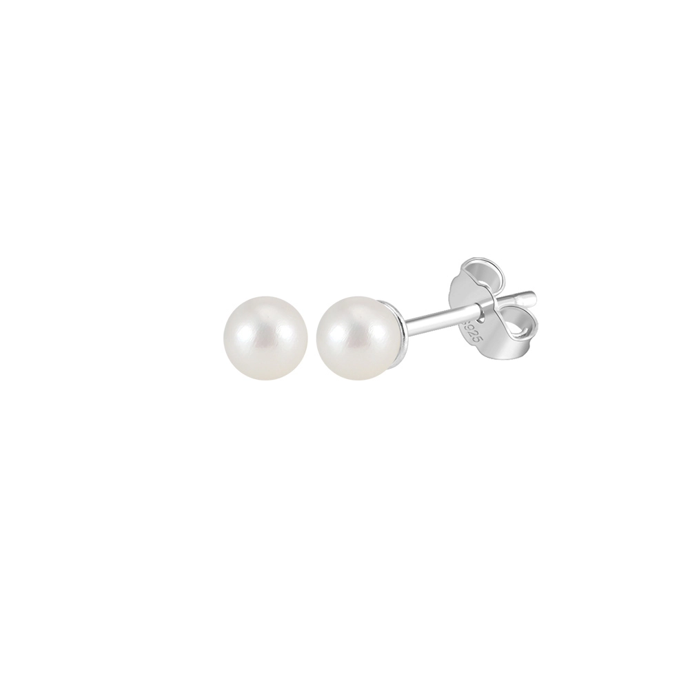 Cercei din Argint cu Perle Naturale de Cultură Sterling Silver [2]