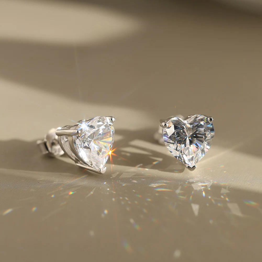 Cercei din argint cu zirconiu Amour Argintiu [2]