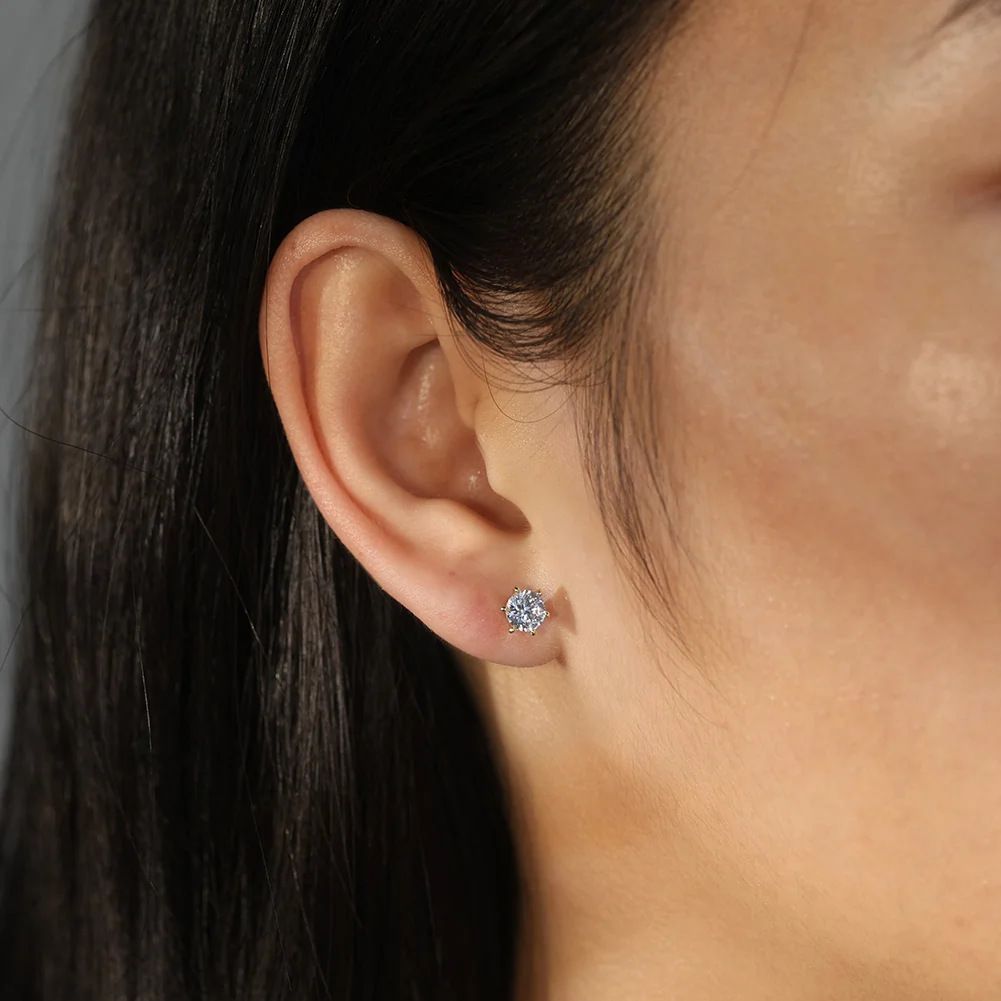 Cercei din argint cu zirconiu Radiant Auriu [2]