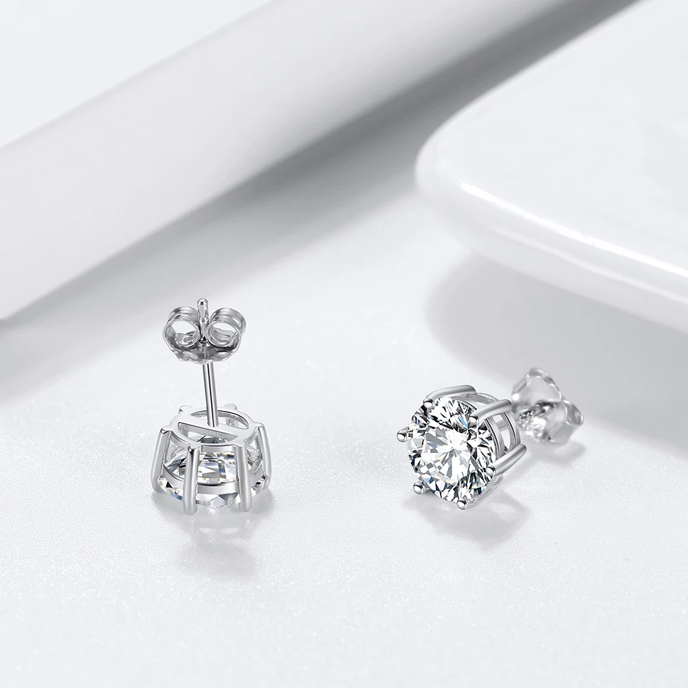 Cercei din argint cu zirconiu Classic Brilliance Argintiu [2]