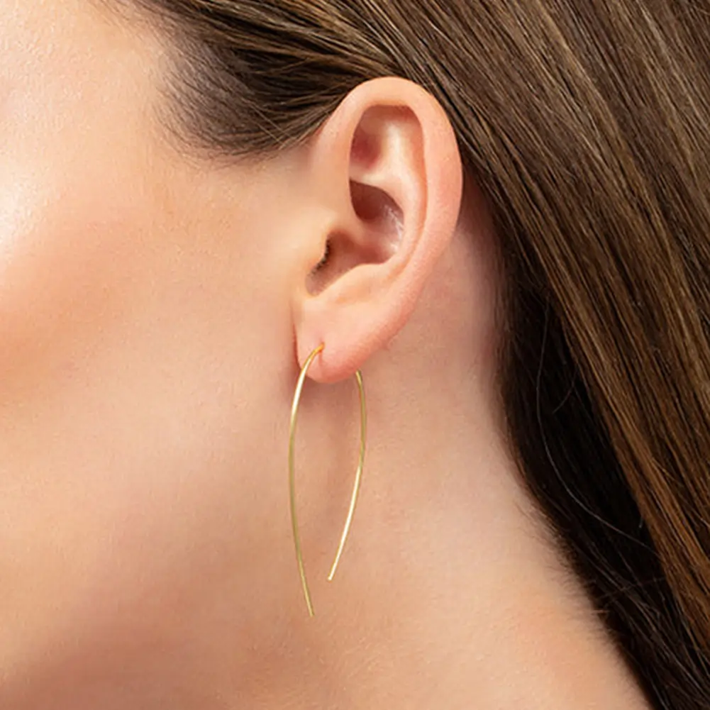 Cercei din Argint Golden Arc Simplicity [4]