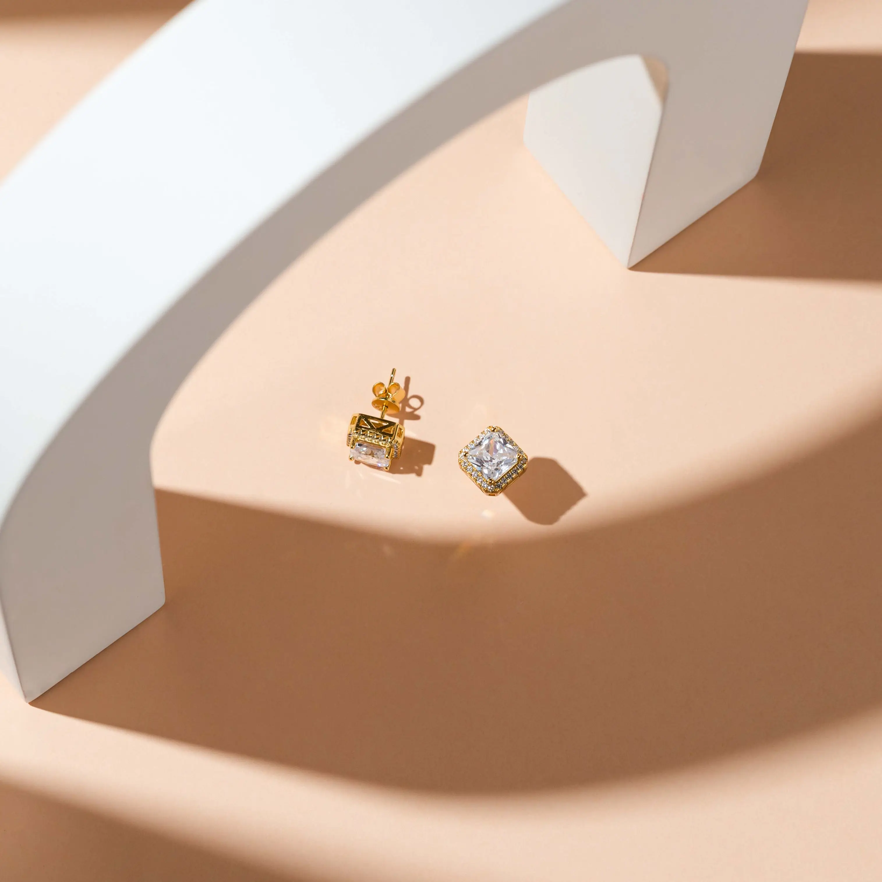 Cercei din Argint Golden Glamour Studs [3]