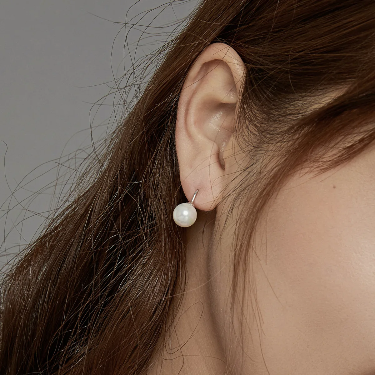 Cercei din Argint Modern Curve Pearl [4]
