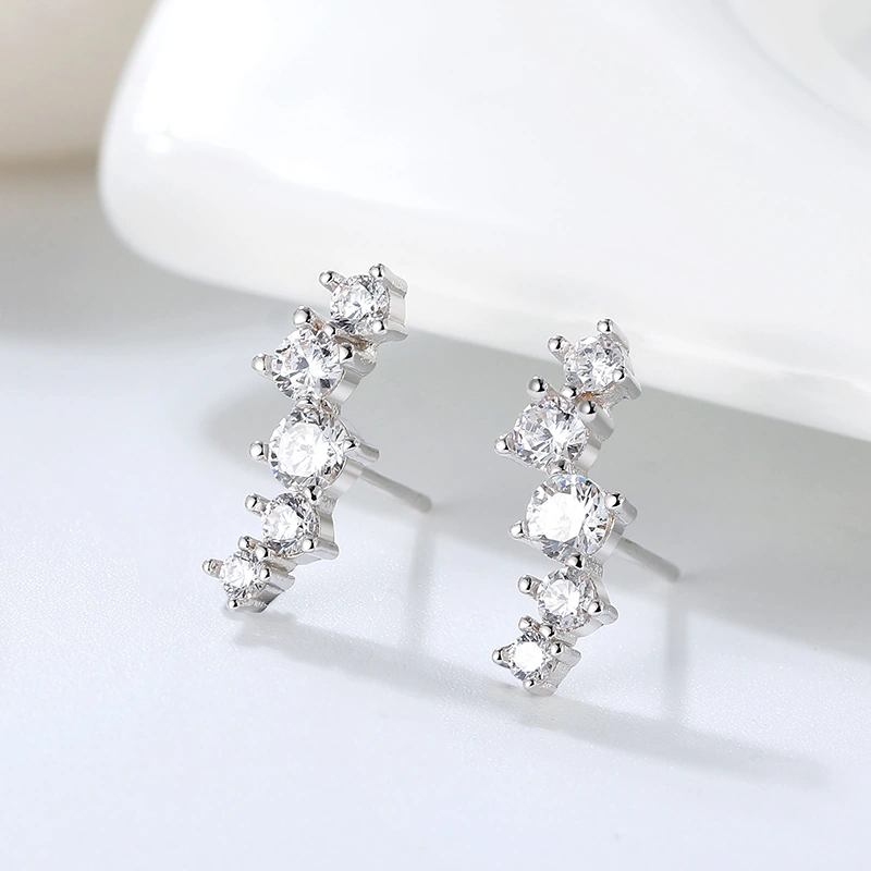 Cercei din Argint Sparkling Cluster Silver [3]