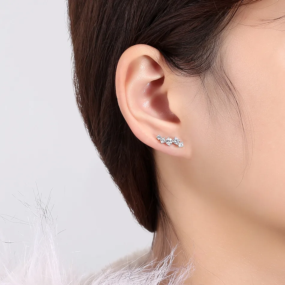 Cercei din Argint Sparkling Cluster Silver [2]