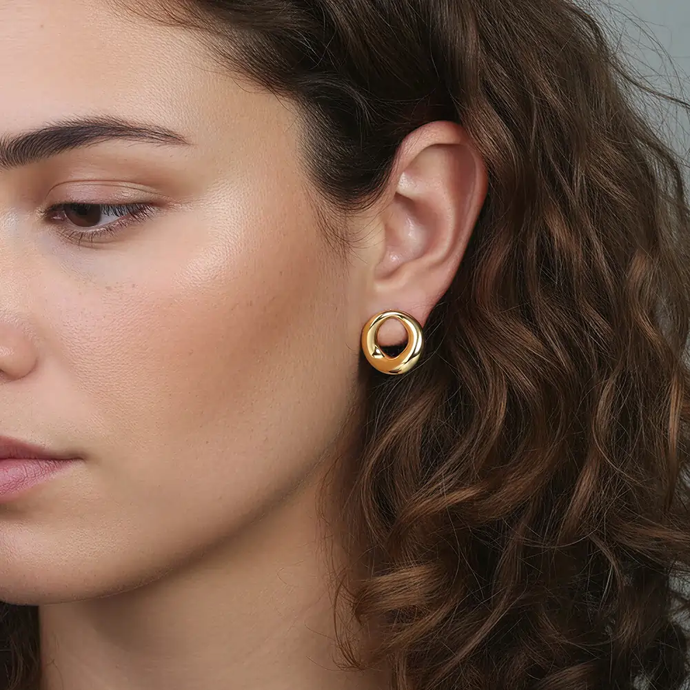 Cercei Statement Organic Ring Auriu [4]