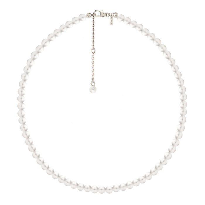 Colier Argint cu perle naturale de cultură Large Pearl String Argintiu [1]