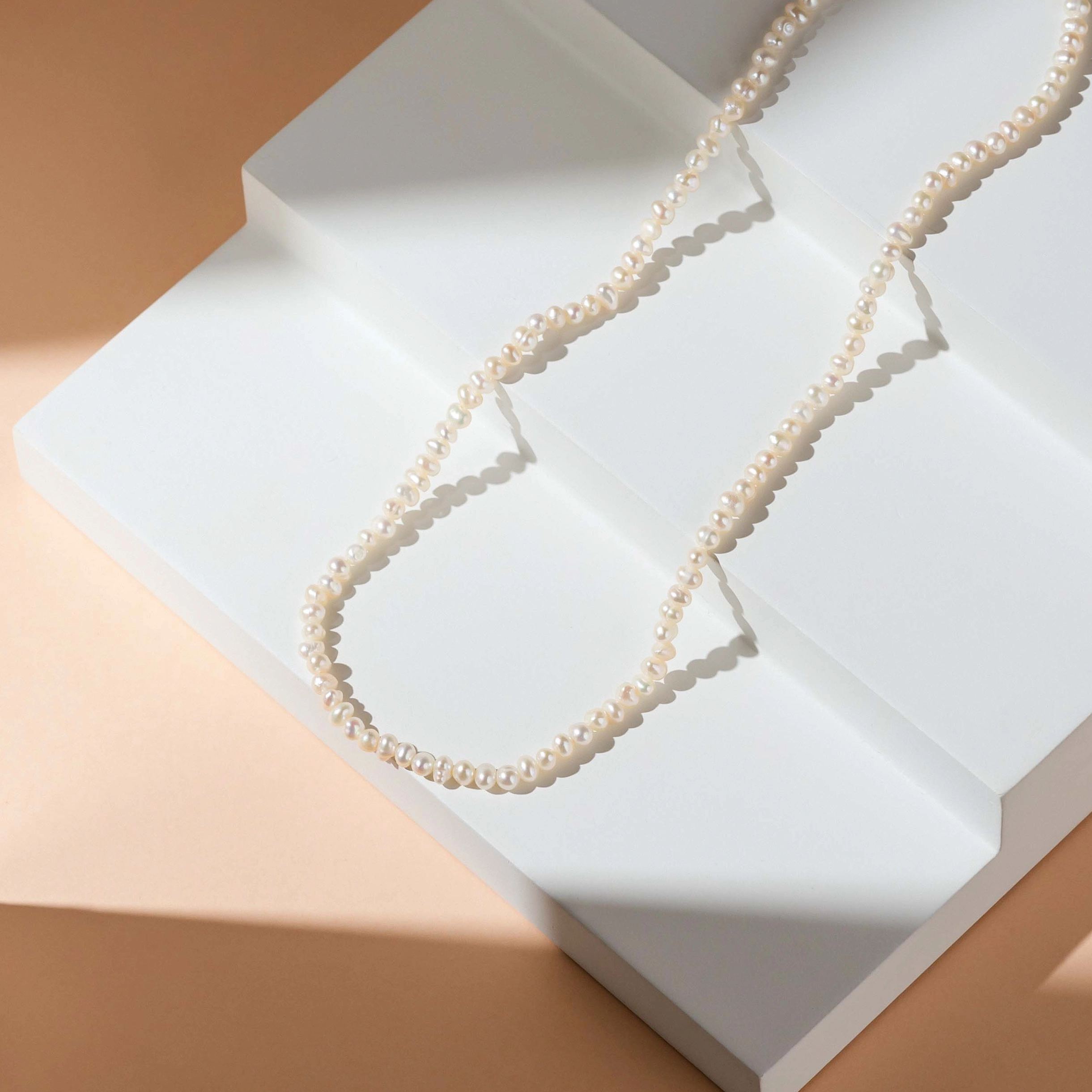 Colier Argint cu perle naturale de cultură Small Pearl String [3]