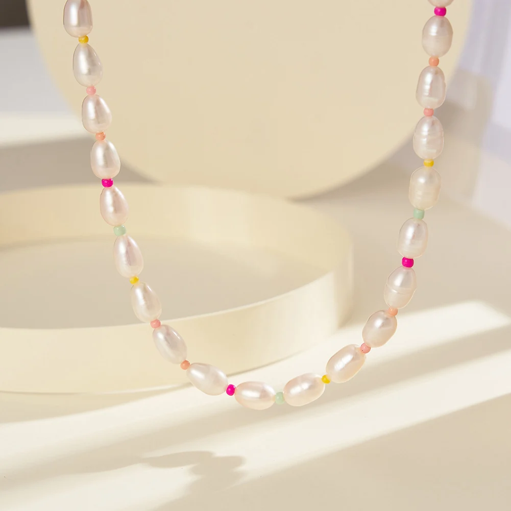 Colier din Argint cu Perle Naturale de Cultură Color Pop Pearls [3]