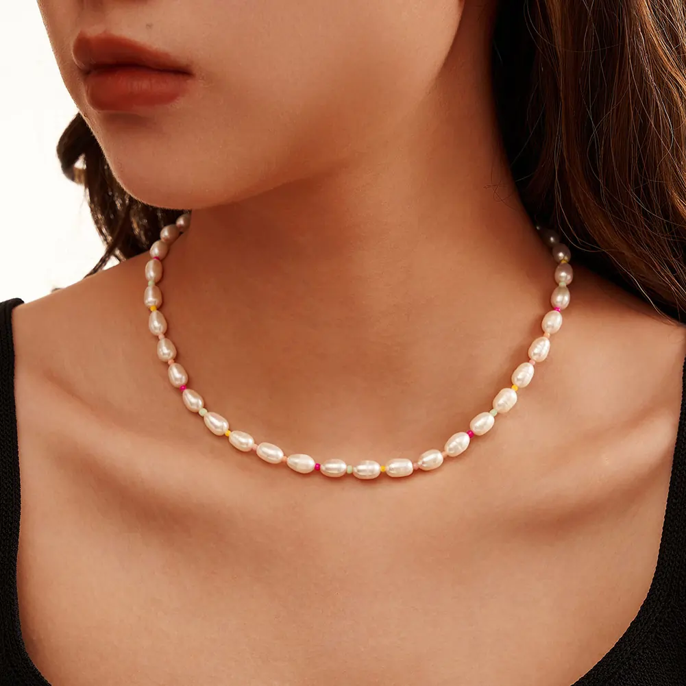 Colier din Argint cu Perle Naturale de Cultură Color Pop Pearls [4]