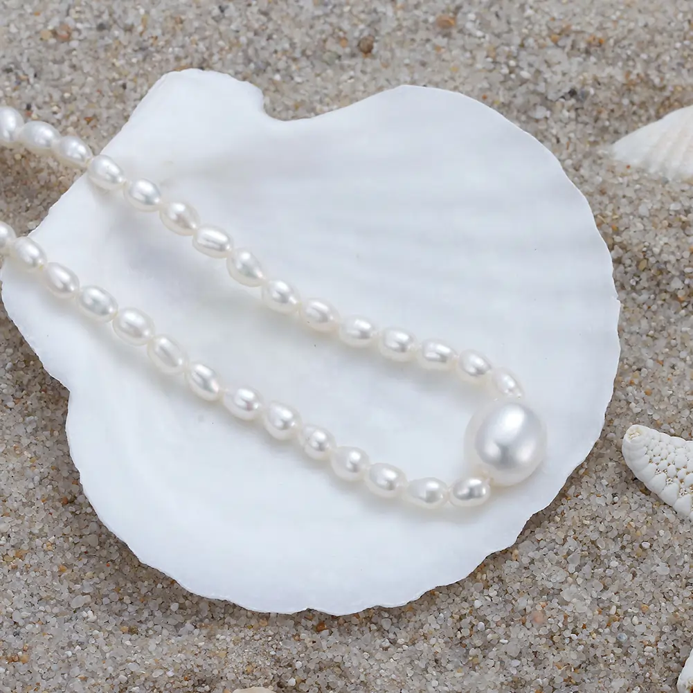 Colier din Argint cu Perle Naturale de Cultură Essential Pearl [3]