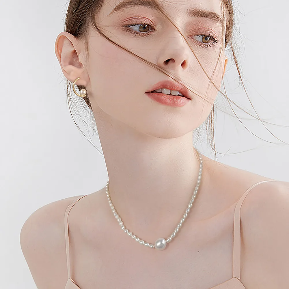 Colier din Argint cu Perle Naturale de Cultură Essential Pearl [5]