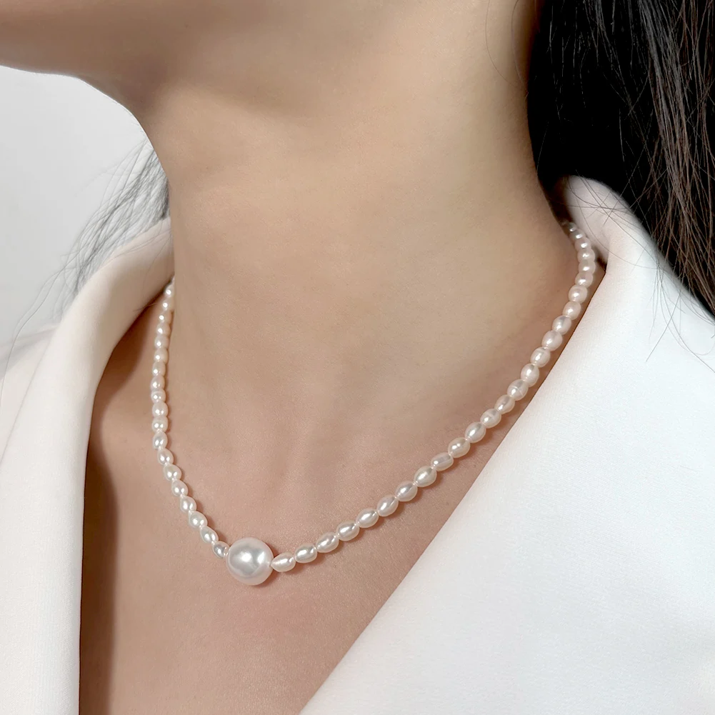 Colier din Argint cu Perle Naturale de Cultură Essential Pearl [4]
