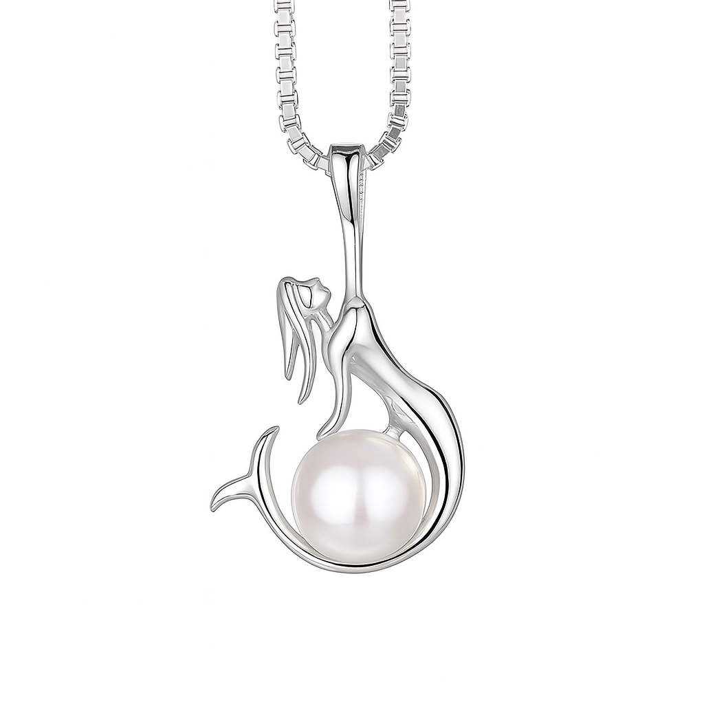 Colier din Argint cu Perle Naturale de Cultură Flame Pearl Silver [1]