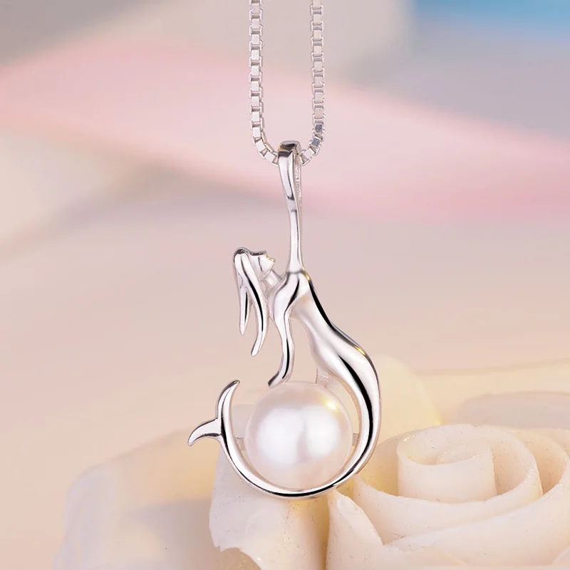Colier din Argint cu Perle Naturale de Cultură Flame Pearl Silver [2]