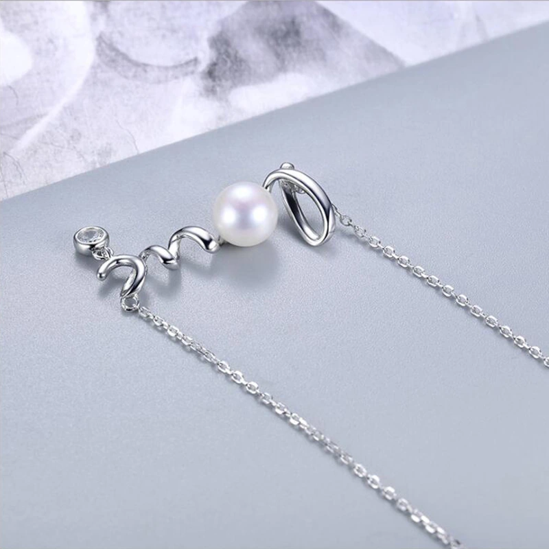 Colier din Argint cu Perle Naturale de Cultură Love Charm Silver [3]