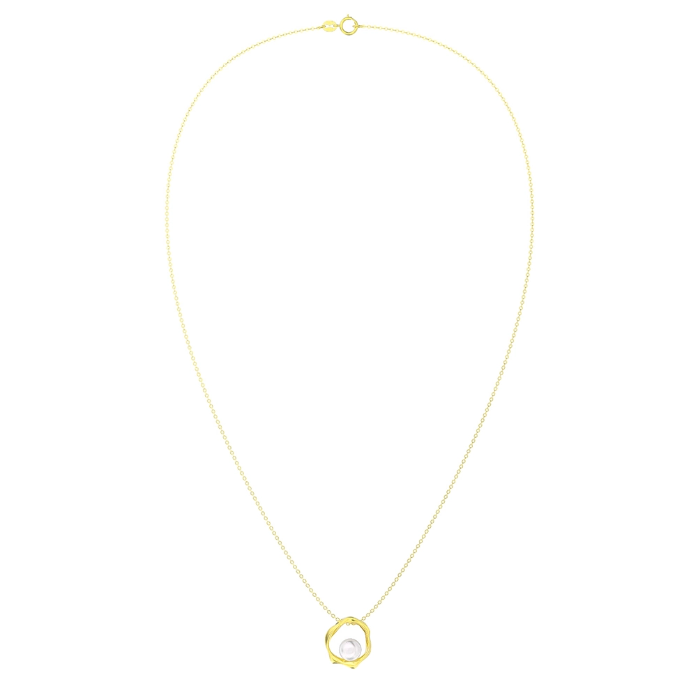 Colier din Argint cu Perle Naturale de Cultură Modern Pearl Gold [2]