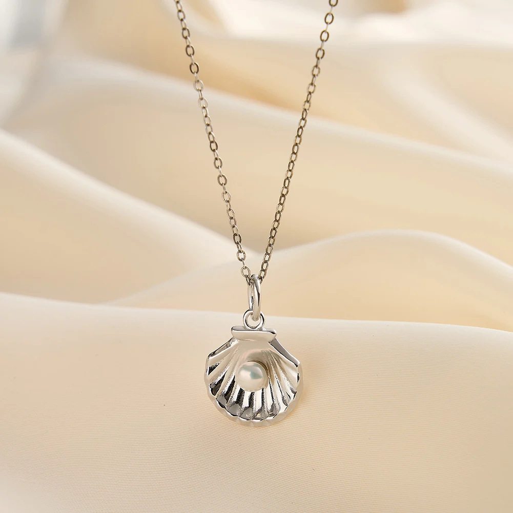 Colier din Argint cu Perle Naturale de Cultură Ocean Glow Silver [2]