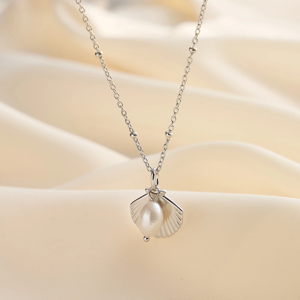 Colier din Argint cu Perle Naturale de Cultură Sea Elegance Silver [2]