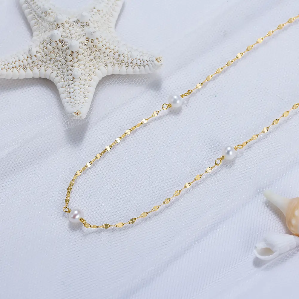 Colier din Argint cu Perle Naturale de Cultură Twisted Pearl Silver [3]