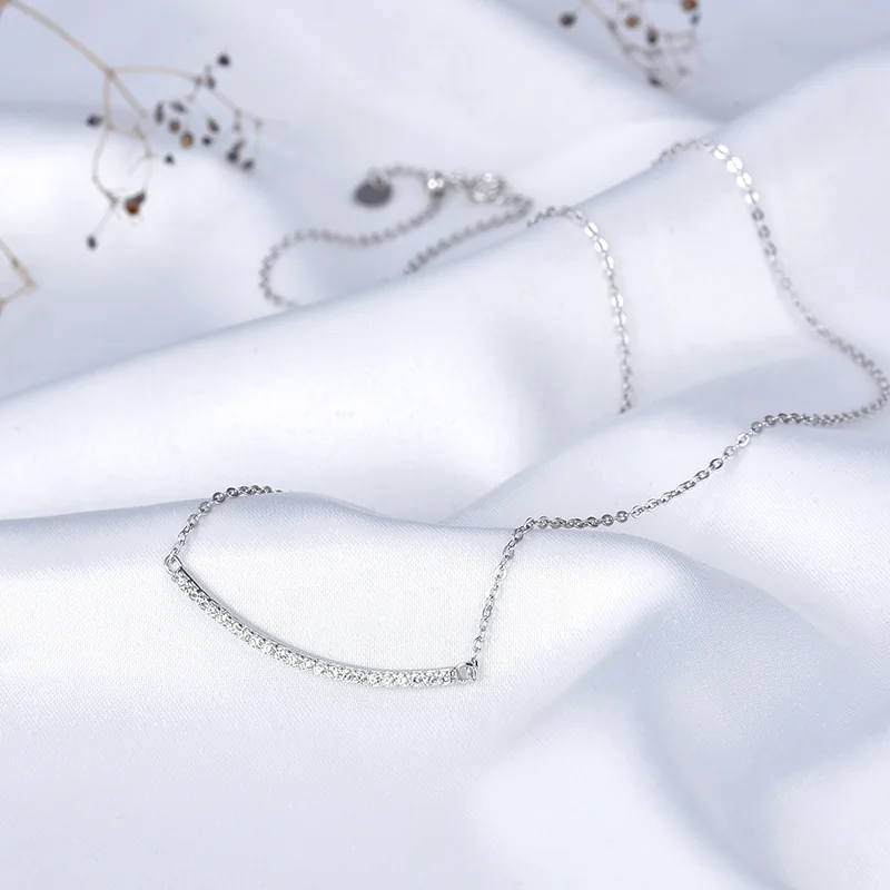 Colier din Argint Curved Bar Silver [3]