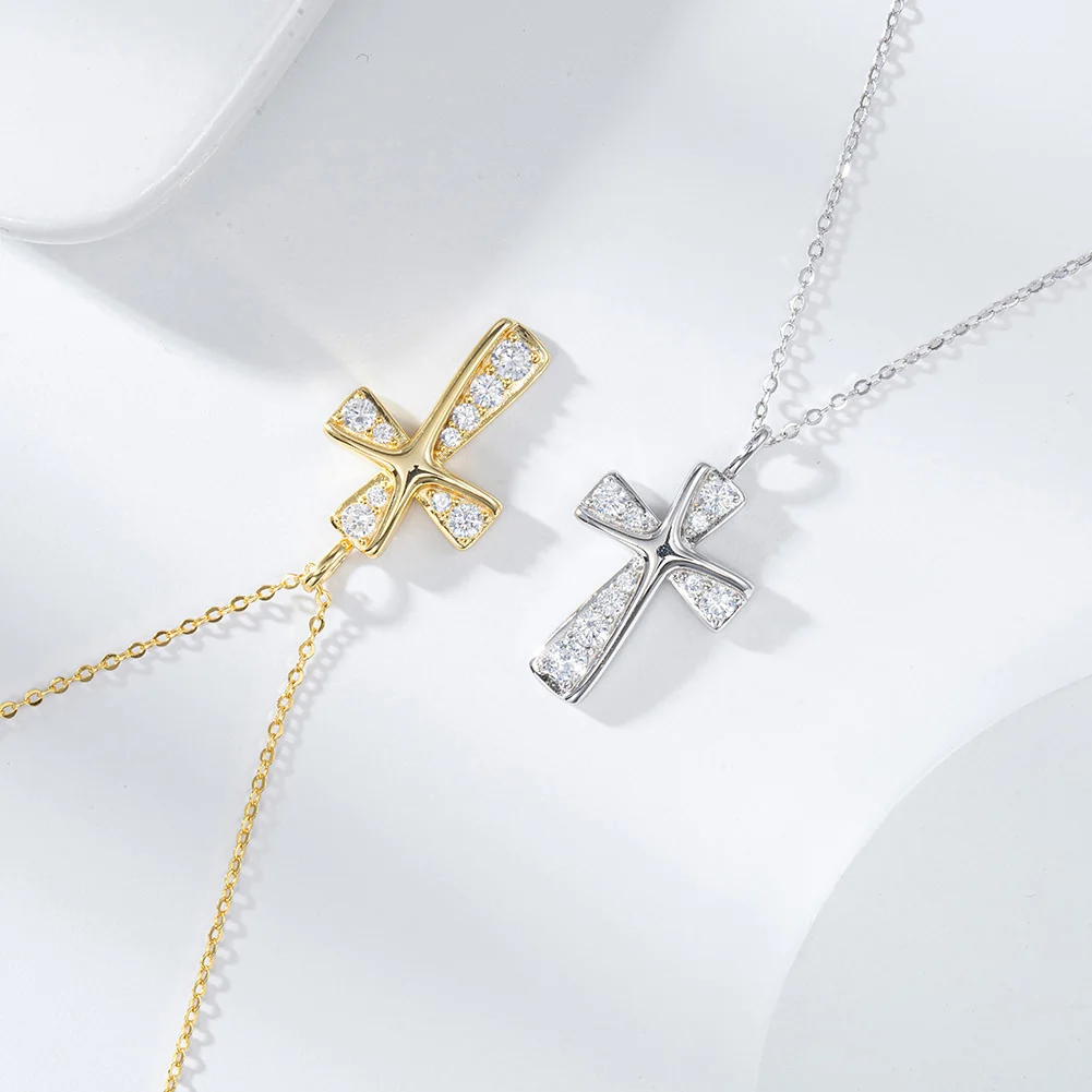 Colier din Argint Gold Cross Pendant [3]