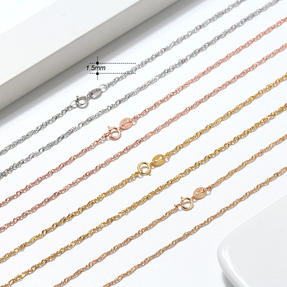 Colier din Argint Gold Twisted Rope [2]