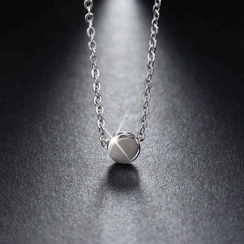 Colier din Argint Minimalist Silver Disc [2]