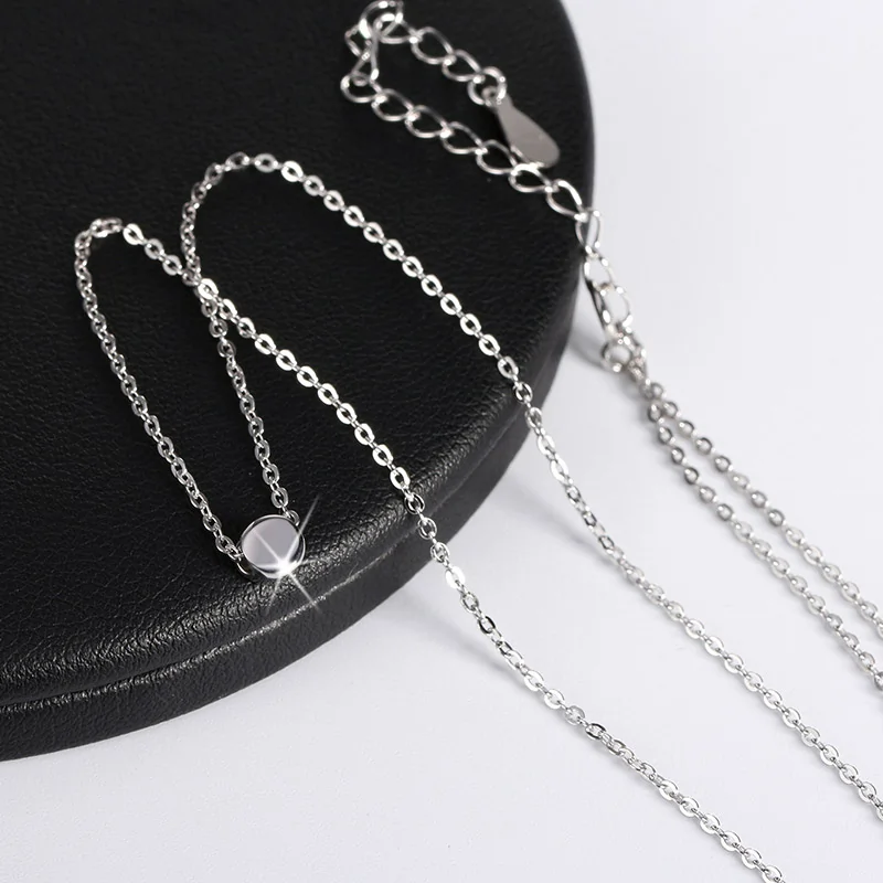 Colier din Argint Minimalist Silver Disc [3]