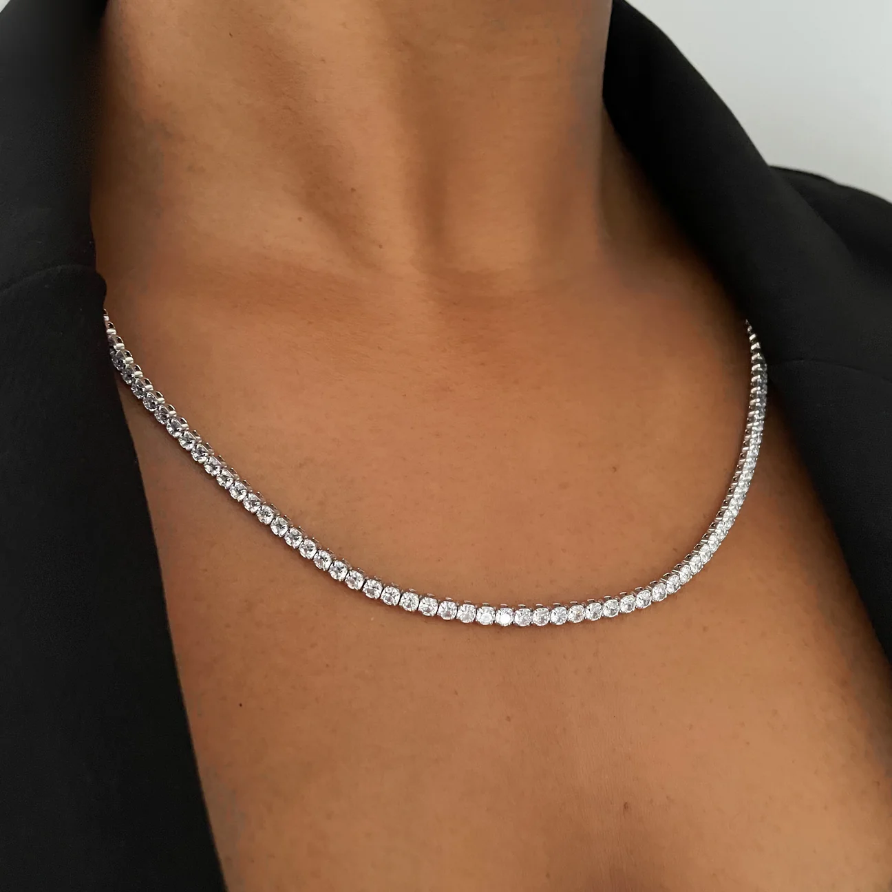Colier din Argint Nuria Classic Silver Tennis [5]