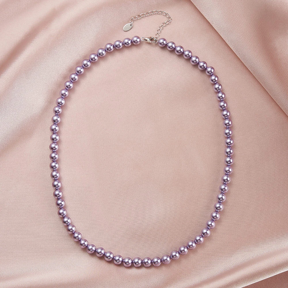 Colier din Argint Purple Pearl Silver [2]