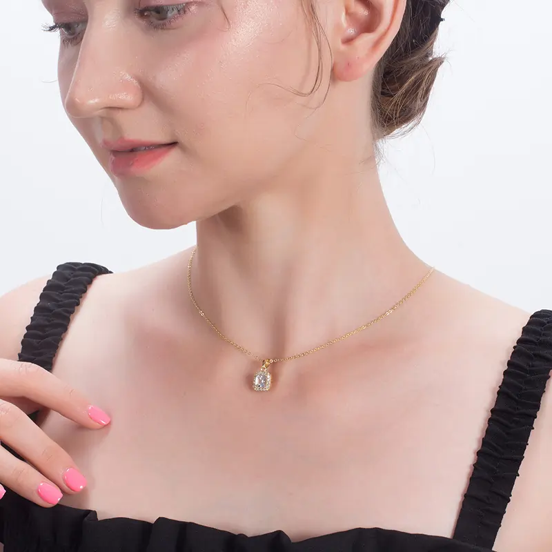 Colier din Argint Rose Glamour Pendant [4]