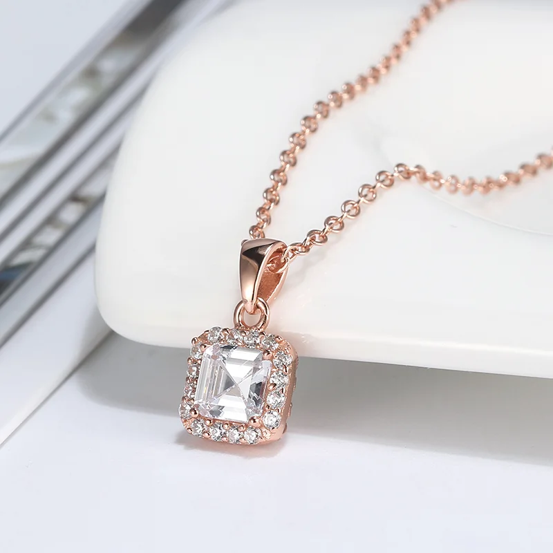 Colier din Argint Rose Glamour Pendant [2]