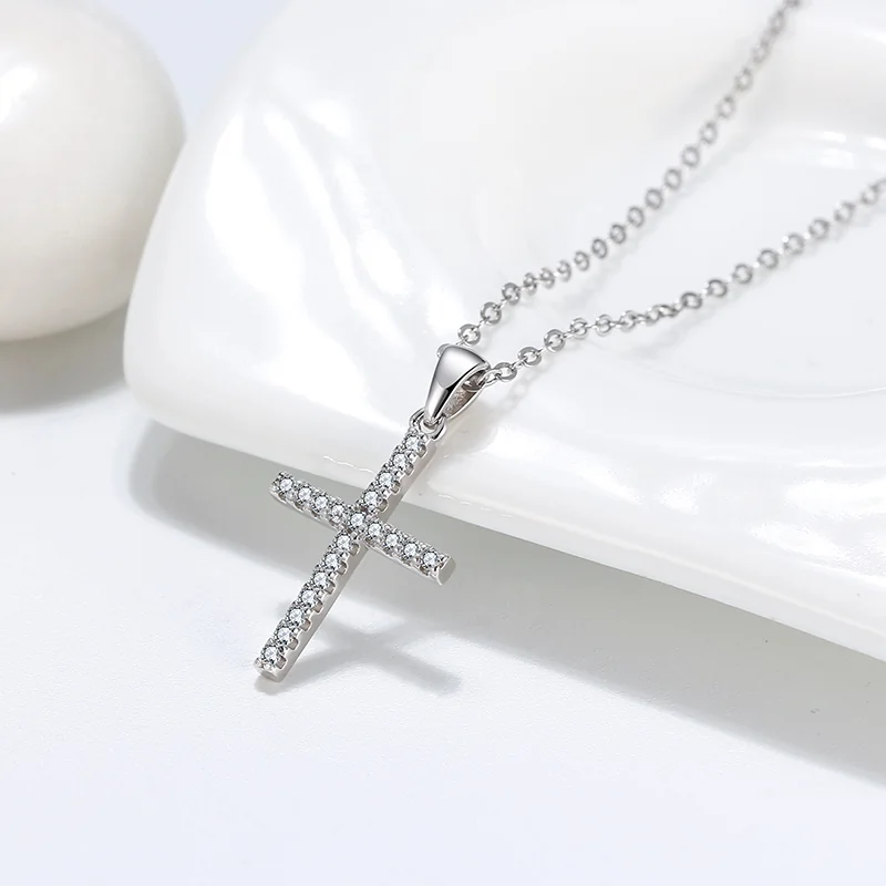 Colier din Argint Silver Crystal Cross [2]
