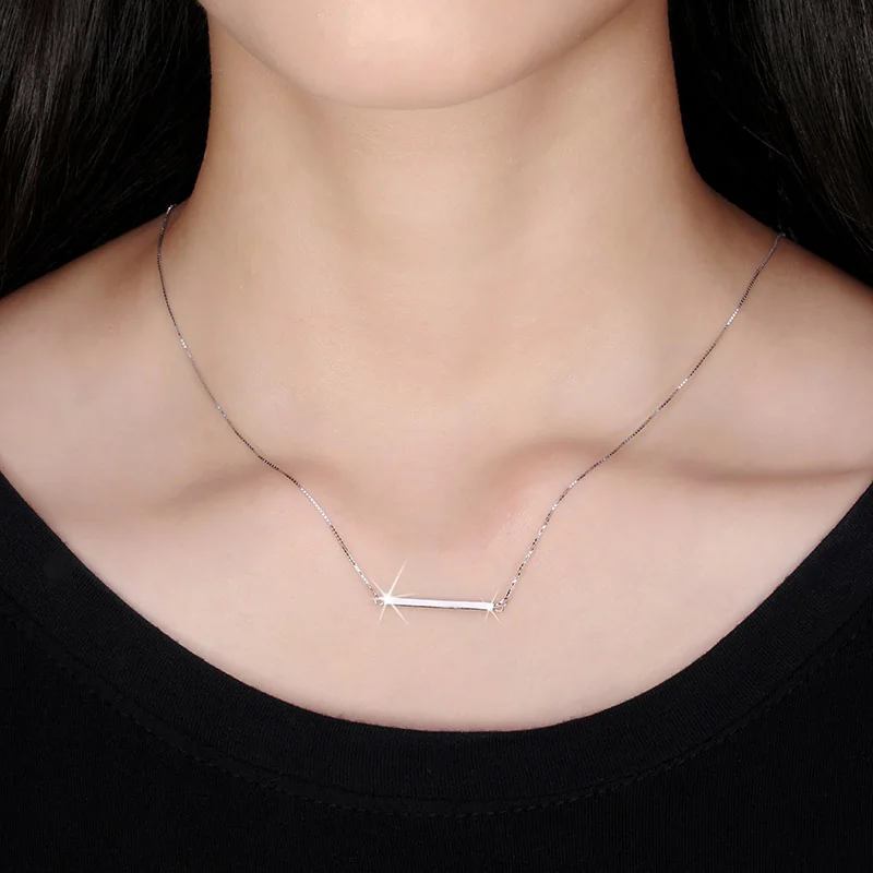 Colier din Argint Sleek Silver Bar [3]
