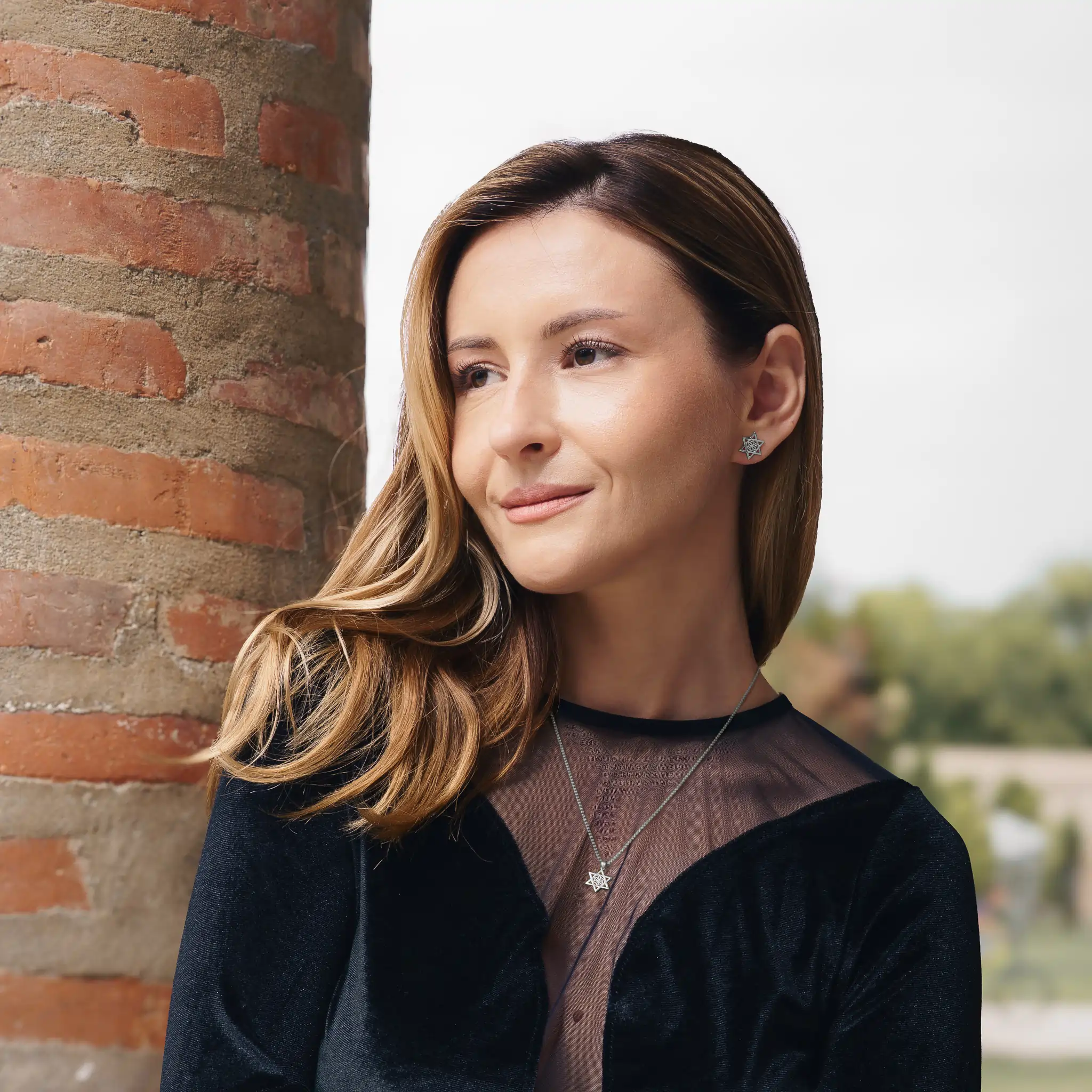 Colier din argint Stea Argintiu Inner Code [3]