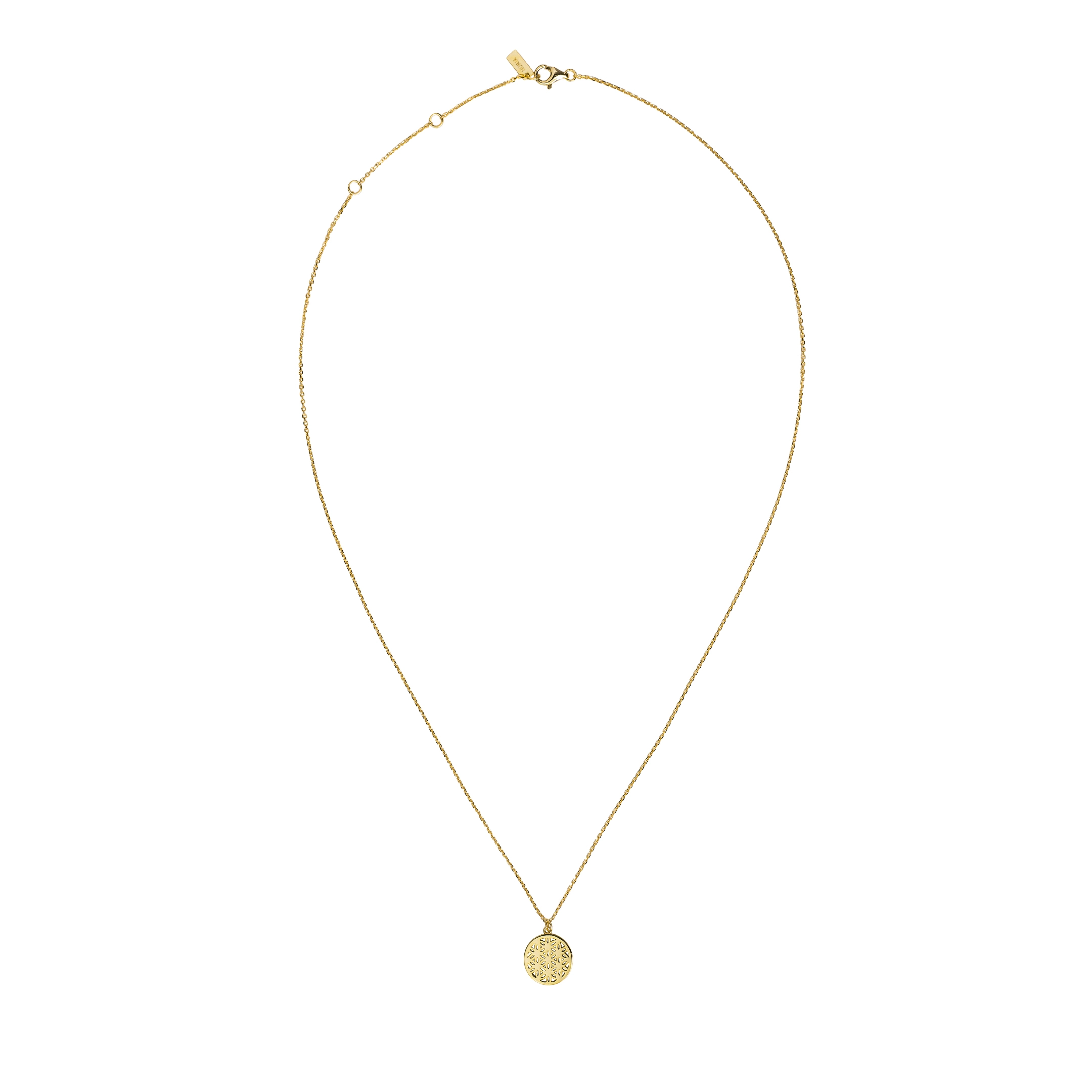 Colier din argint Structură Auriu Inner Code [1]