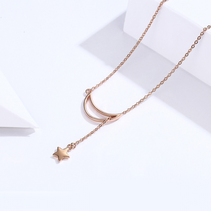 Colier din argint Venus and Moon Rose [4]