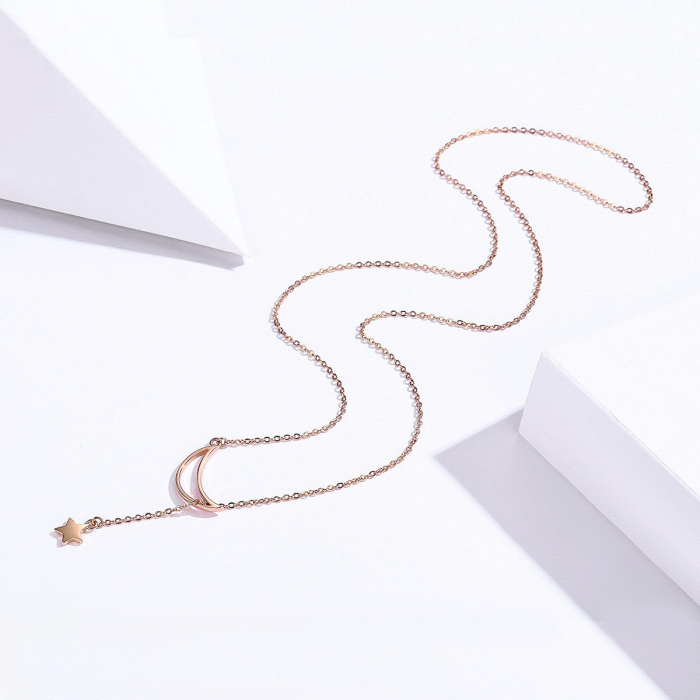 Colier din argint Venus and Moon Rose [5]